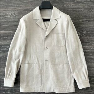 Suitsupply Taupe Greenwich Shirt Jacket